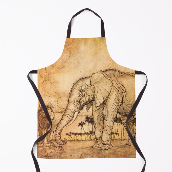 Item preview, Arthur Rackham - Aesop's Fables 1912 - Lion, Jupiter & Elephant designed and sold by Grand Illusions.