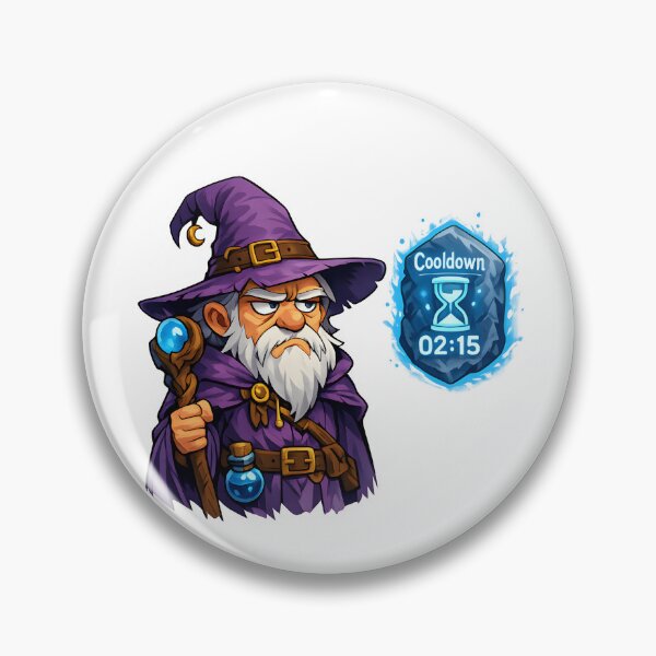 Item preview, Wizard on Cooldown designed and sold by Signal and Ink.