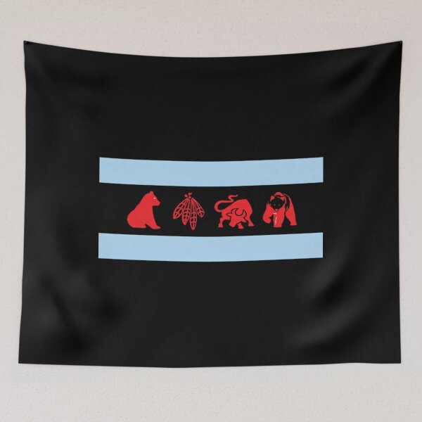 Item preview, Chicago Flag With Teams designed and sold by Hamedmohamed.