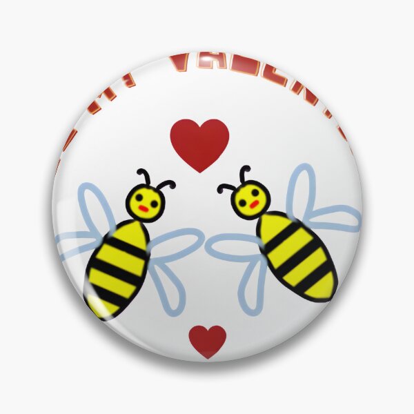 Item preview, Bee My Valentine: Cute Kawaii Bumble Bee Couple Pun Art designed and sold by HopeAndHustle.
