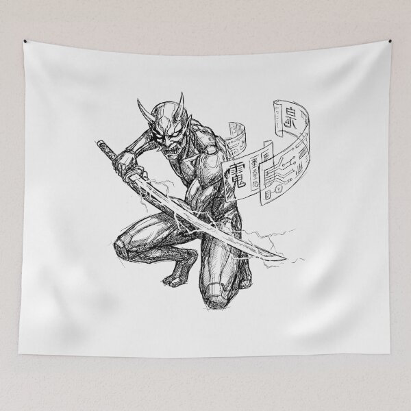 Item preview, Data-Scroll Ninja Oni - Japanese Cyber Oni designed and sold by bapupa.