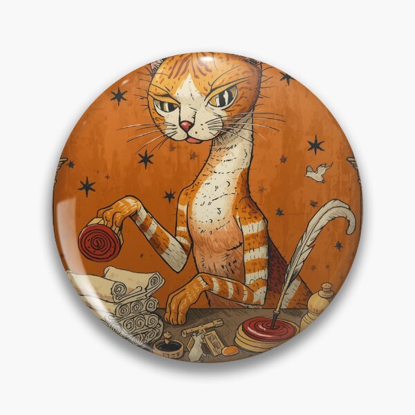 Item preview, Medieval Cat Bureaucrat Stamping Scrolls designed and sold by PictorialWhimsy.