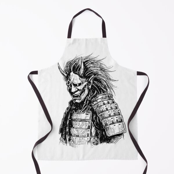 Item preview, Noh Mask Oni - Japanese Cyber Oni designed and sold by bapupa.