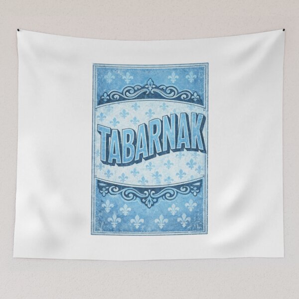 Item preview, Tabarnak Vintage Quebec Typography | Fleur-de-Lis French Canadian Art | Montreal Heritage Design designed and sold by JonathanP514.