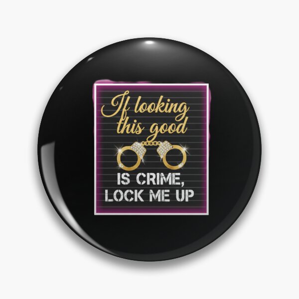 Item preview, If Looking This Good Is A Crime - Glamour Mugshot Gold & Neon Art designed and sold by shy8.