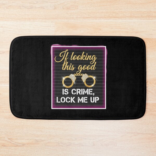 Item preview, If Looking This Good Is A Crime - Glamour Mugshot Gold & Neon Art designed and sold by shy8.