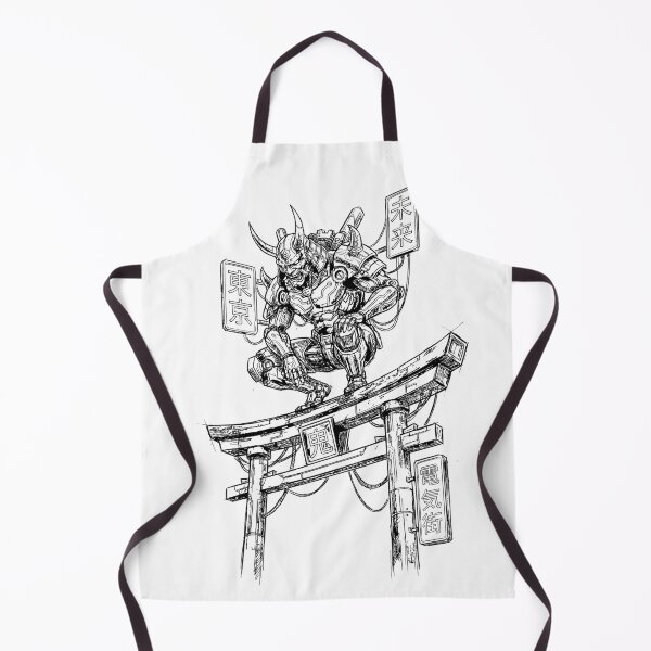Item preview, Torii Gate Guardian - Japanese Cyber Oni designed and sold by bapupa.
