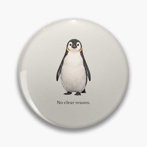 Item preview, No Clear Reason Penguin – Minimalist Illustration designed and sold by Ombrya.