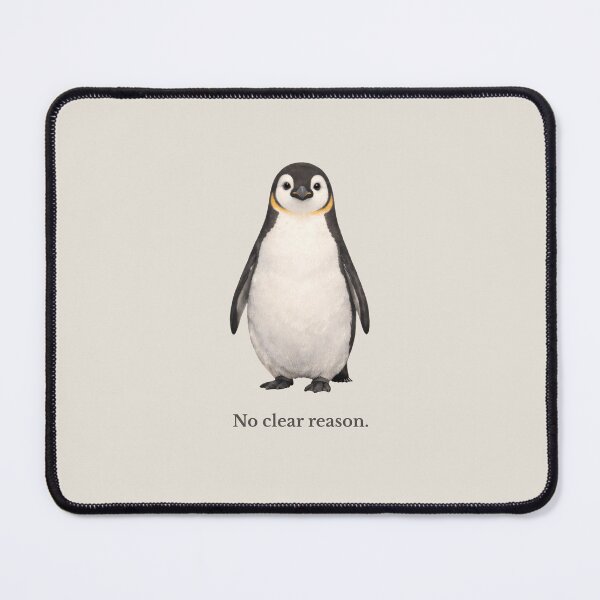Item preview, No Clear Reason Penguin – Minimalist Illustration designed and sold by Ombrya.