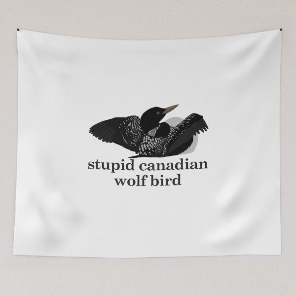Item preview, Heated Rivalry Inspired Stupid Canadian Wolf Bird Hockey Romance LGBT M11015 designed and sold by viahivus.