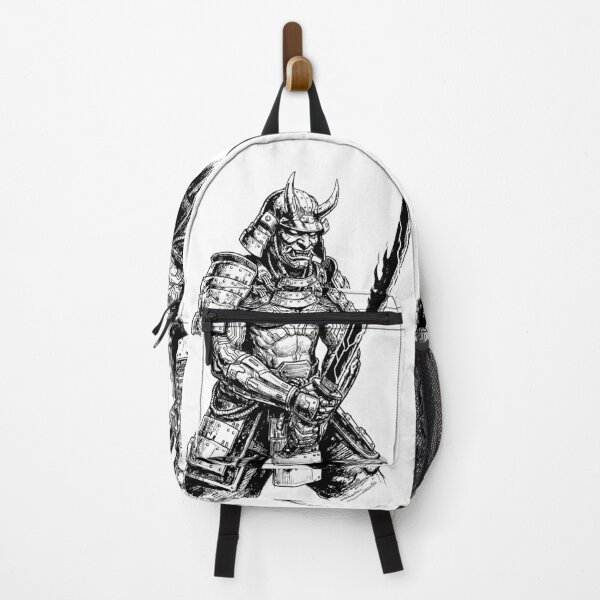 Item preview, Cyber Samurai Horned Warrior - Japanese Cyberpunk Oni designed and sold by bapupa.