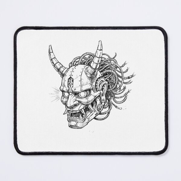 Item preview, Robotic Hannya Headpiece - Japanese Cyberpunk Oni designed and sold by bapupa.
