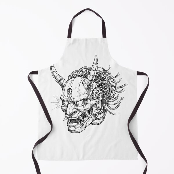 Item preview, Robotic Hannya Headpiece - Japanese Cyberpunk Oni designed and sold by bapupa.