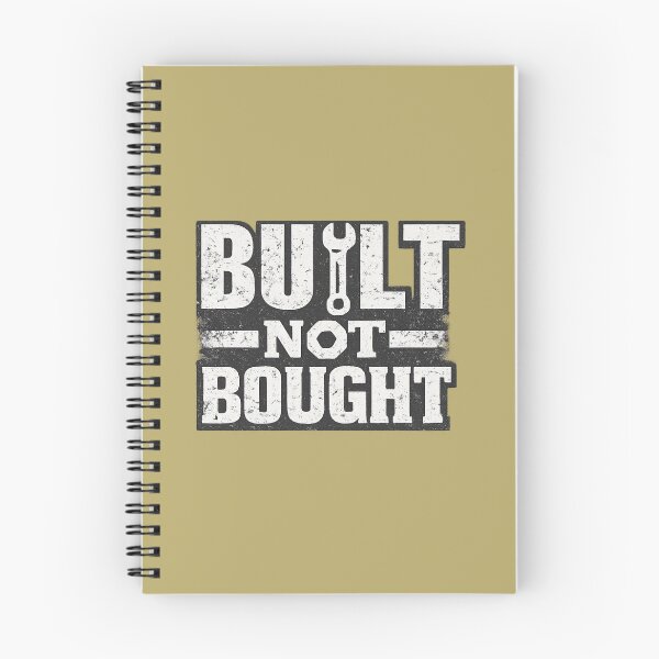 Item preview, Built Not Bought – Custom Garage Mechanic Car Enthusiast Design designed and sold by MUKUND FASHION DESIGN.