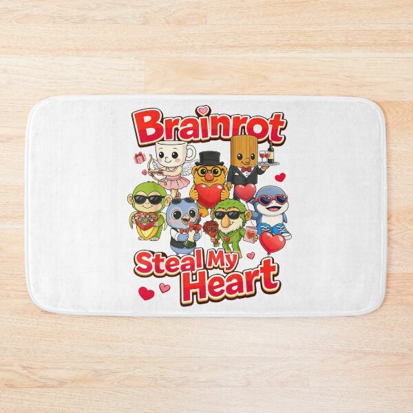 Item preview, Brainrot Steal My Heart Cute Cartoon Characters Valentines Day Funny Internet Culture Art designed and sold by EvelysEmelia.