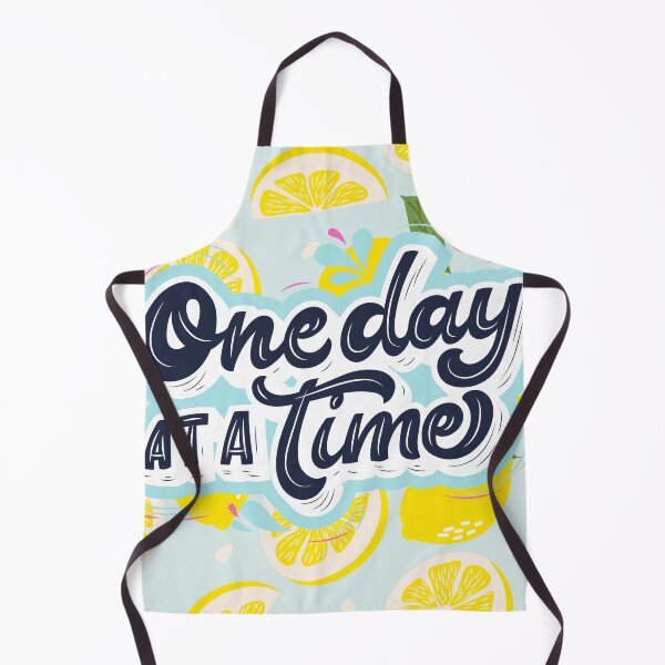 Item preview, One Day at a Time Lemon Slice Aesthetic – Calm Positive Quote Design designed and sold by Cuddle Cloud Creations .