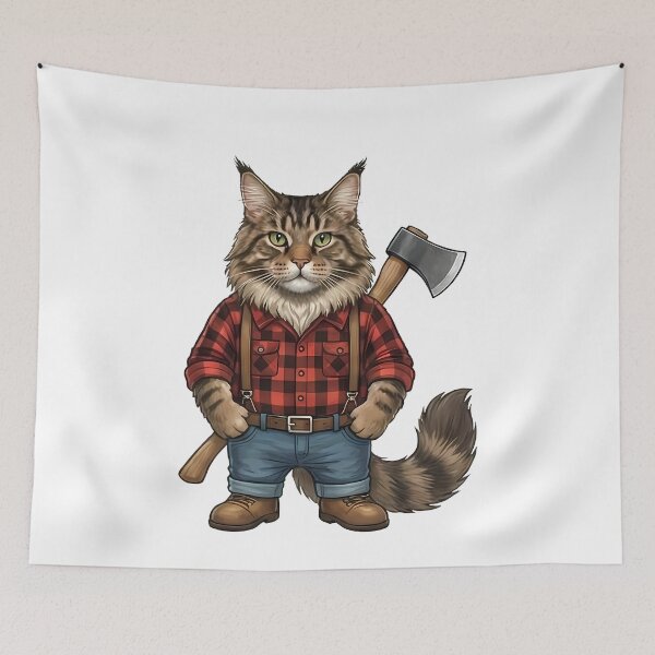 Item preview, Lumberjack Cat designed and sold by k3rstman1.