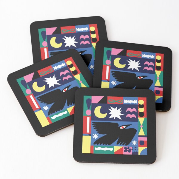 Item preview, Bag Raiders Abstract Crow Geometric Composition designed and sold by jodieacartwa.
