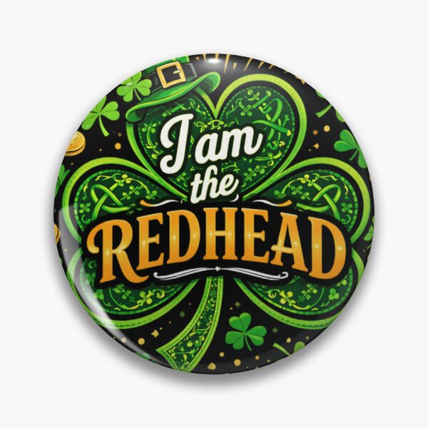 Item preview, I Am The Redhead St Patricks Day Lucky Shamrock Leprechaun Hat Irish Design designed and sold by HuserPiri.
