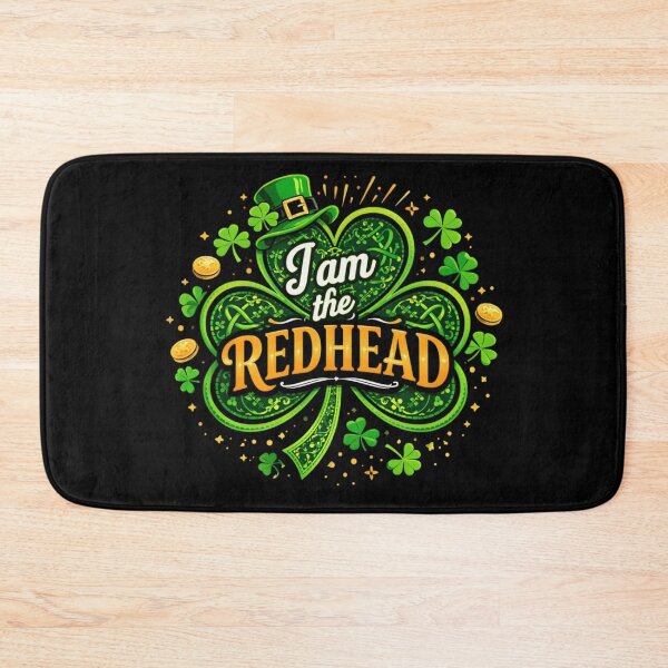 Item preview, I Am The Redhead St Patricks Day Lucky Shamrock Leprechaun Hat Irish Design designed and sold by HuserPiri.
