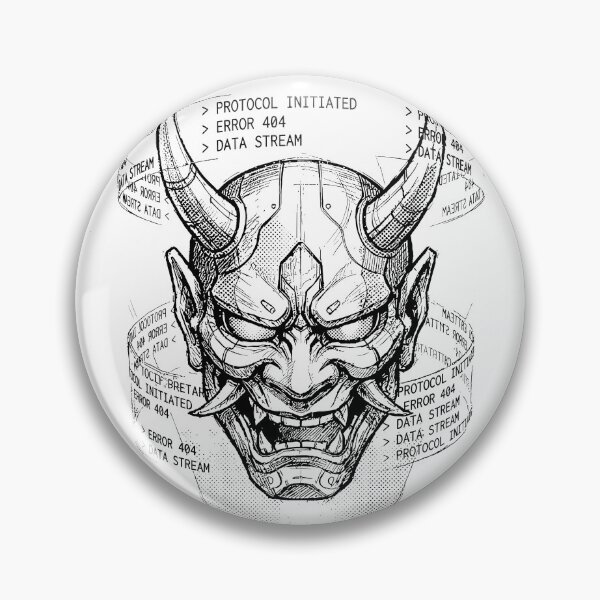 Item preview, Holographic Demon - Japanese Mecha Oni designed and sold by bapupa.