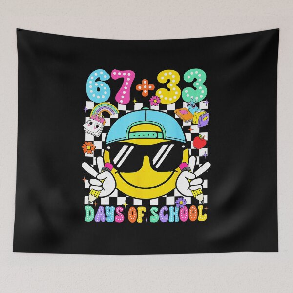 Item preview, 67 + 33 DAYS OF SCHOOL Six Seven Funny Numbers Design designed and sold by gladysenglish.