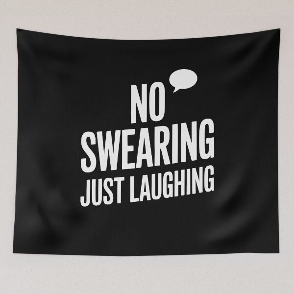 Item preview, No Swearing Just Laughing Humor Badge designed and sold by MooonTees.