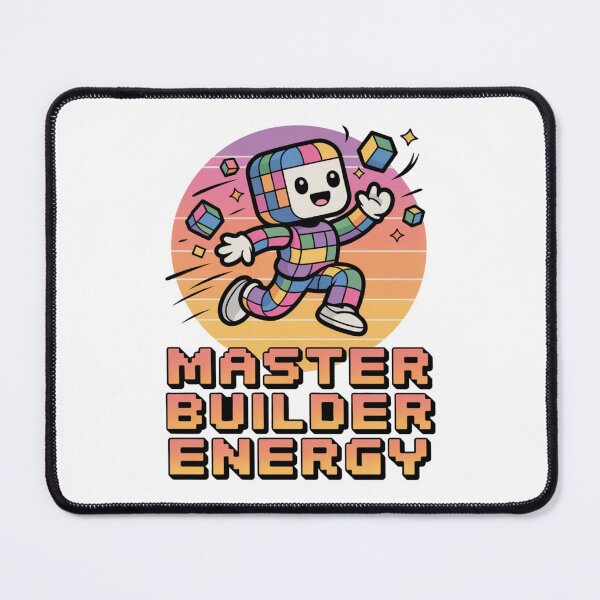 Item preview, Master Builder Energy Creative Pixel Art Design designed and sold by Bliss Find And Design.