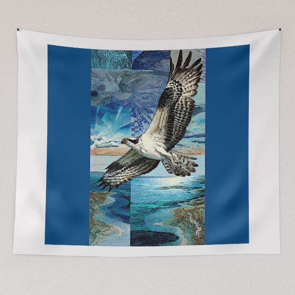 Item preview, Osprey in Fragmented Flightscape designed and sold by Helios Be. Lavsh.