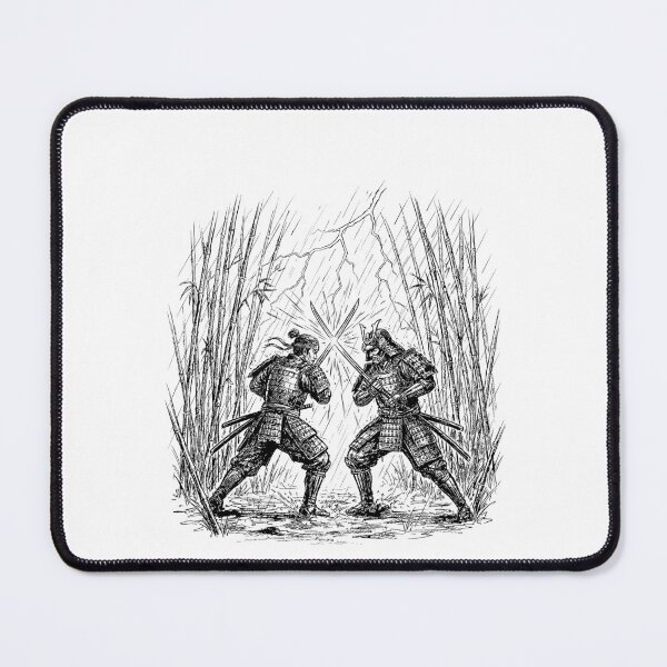 Item preview, Bamboo Forest Duel - Japanese Dark Samurai designed and sold by bapupa.