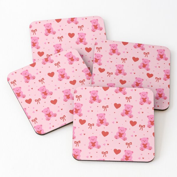 Item preview,  pink bears and hearts designed and sold by burbura.