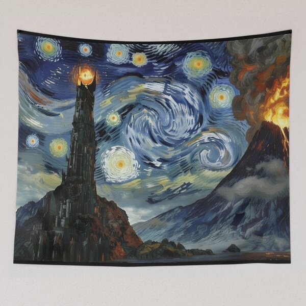 Item preview, Starry Panorama of Mordor designed and sold by VanGeek90.