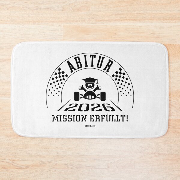 Item preview, Graduation 2026 – Mission Accomplished! (School graduation / Finish line / Blackout) designed and sold by Roderix.