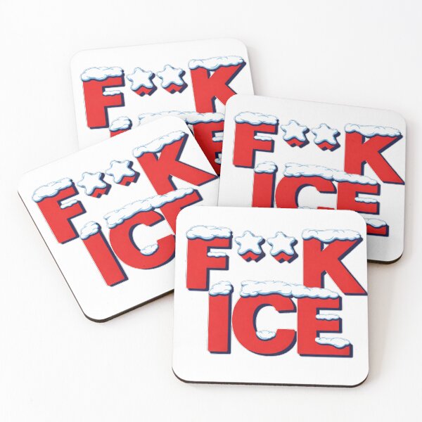 Item preview, F**K ICE/ANTI ICE/ANTI FASCIST/NO GESTAPO LOGO designed and sold by HAPPY'S-TEE-MART.