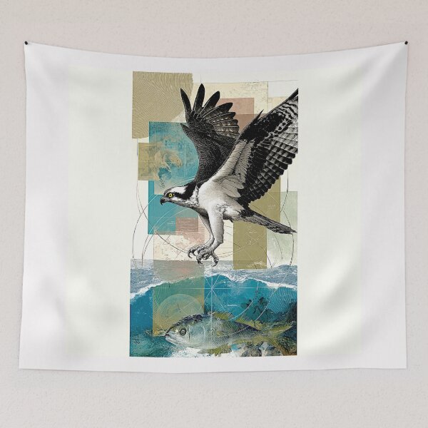 Item preview, Osprey in Fragmented Flightscape #3 designed and sold by Helios Be. Lavsh.