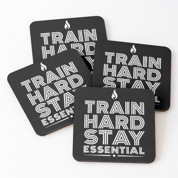 Item preview, Train Hard Stay Essential Motivational Gym Workout designed and sold by IvoryArtDesign.