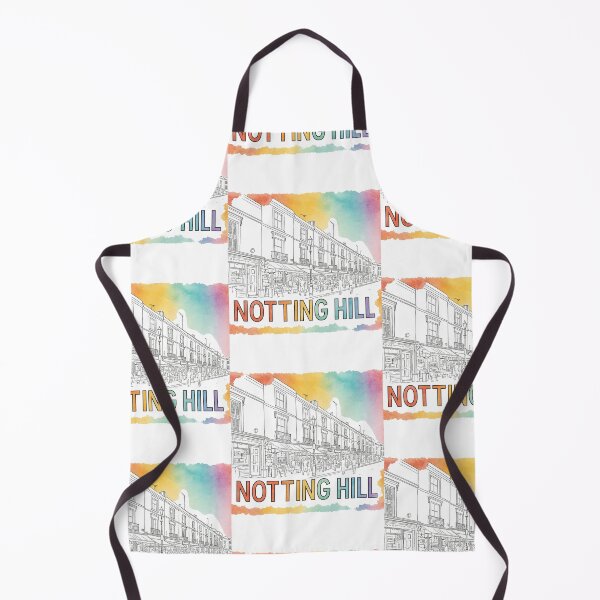 Item preview, Notting Hill London – Colorful Street Typography Art designed and sold by IsyLaneDesign.