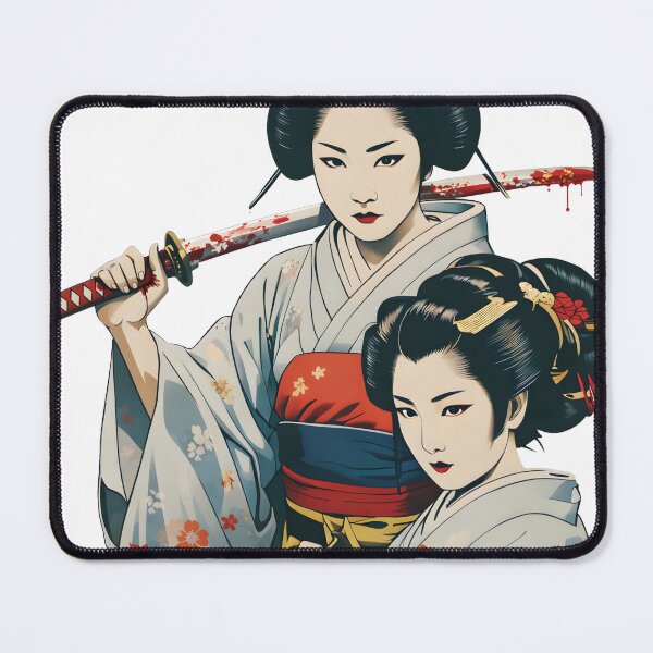 Item preview, Geisha Killa | Dark Japanese Art Katana Warrior Streetwear Graphic designed and sold by SeNsArtGallery.