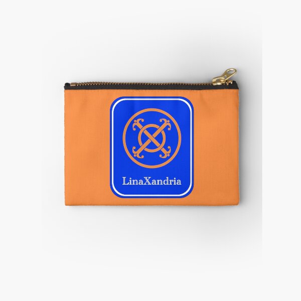 Item preview, LinaXandria - Logo, w. name, Orange background designed and sold by LinaXandria.