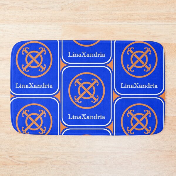 Item preview, LinaXandria - Logo, w. name, Orange background designed and sold by LinaXandria.