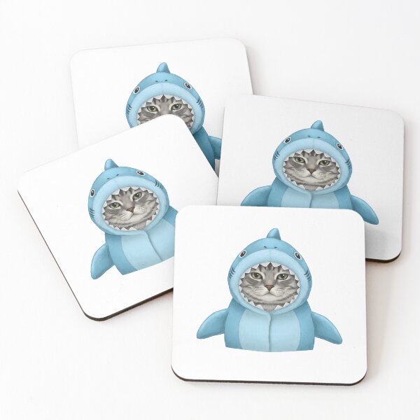 Item preview, Shark Costume Cat designed and sold by k3rstman1.