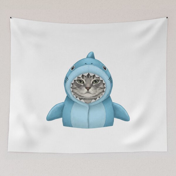 Item preview, Shark Costume Cat designed and sold by k3rstman1.