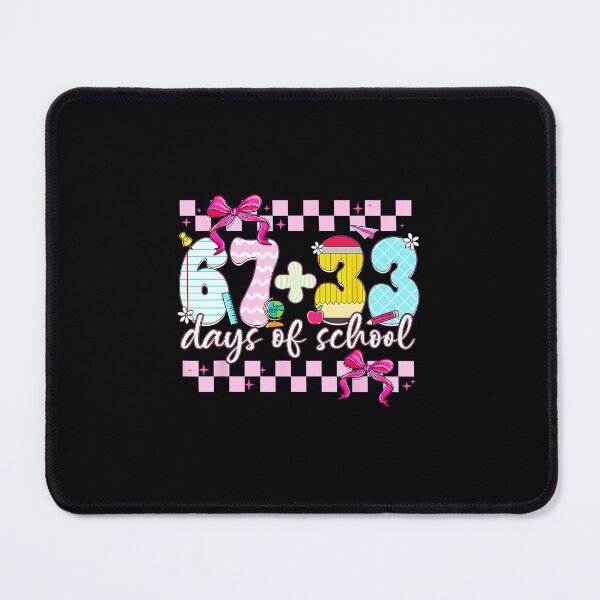 Item preview, 67 + 33 days of school Six Seven Cute Coquette Numbers designed and sold by gladysenglish.