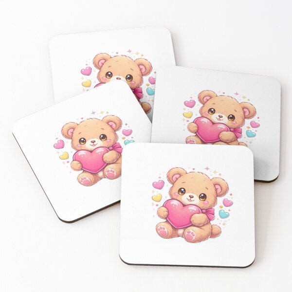 Item preview, Cute Teddy Bear Holding Heart Sticker | Valentine Love Gift designed and sold by VibeStickerCo.