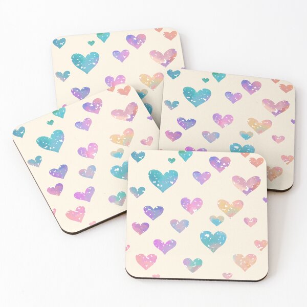 Item preview, Splotchy Hearts on Cream  designed and sold by JaygiesDesign.