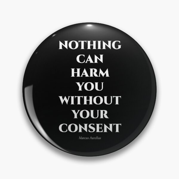 Item preview, Nothing Can Harm You Without Your Consent – Stoic Quote designed and sold by BrushRushX.