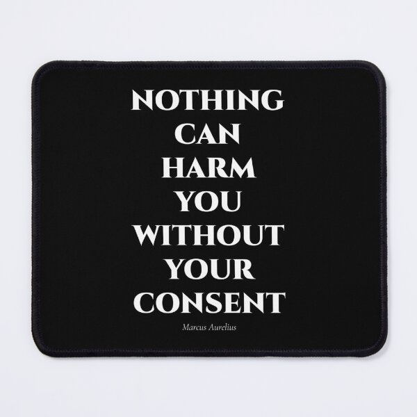 Item preview, Nothing Can Harm You Without Your Consent – Stoic Quote designed and sold by BrushRushX.