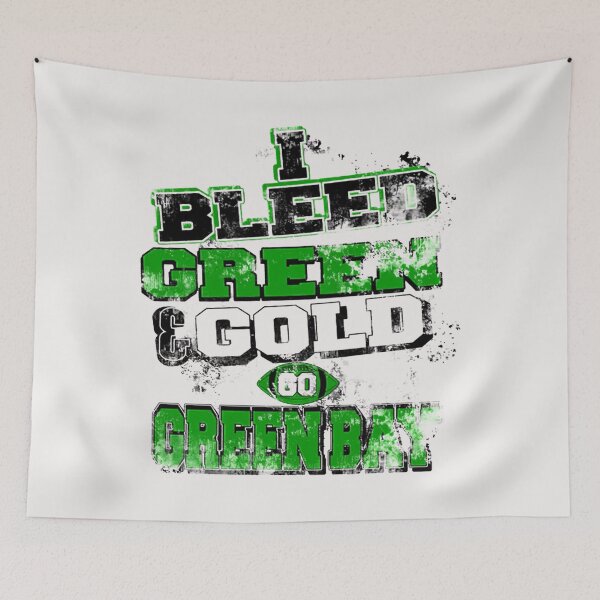 Item preview, I Bleed Green  Gold - Greenbay - American Football Motiv  designed and sold by hassan atef.