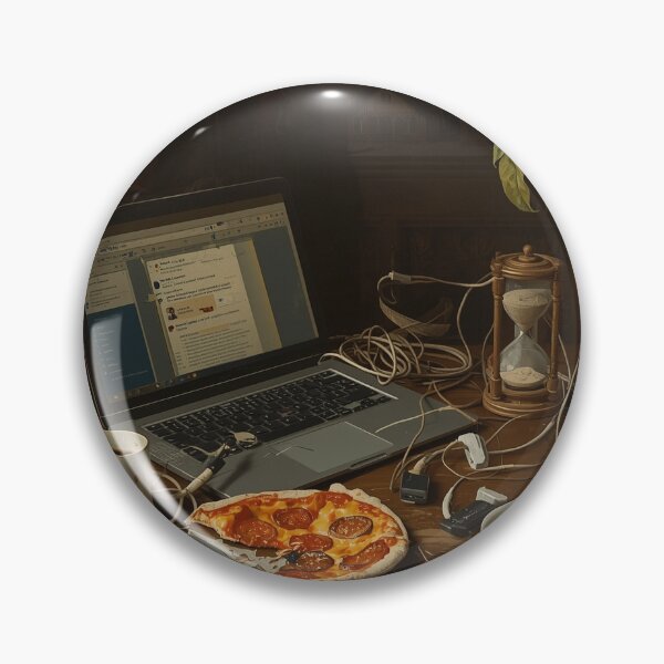 Item preview, Modern Vanitas Still Life / Digital Distraction Dutch Master Art / Endless Scroll Vanitas designed and sold by PictorialWhimsy.