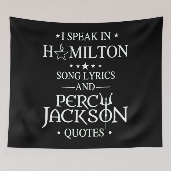Item preview, I Speak In Hamilton Song Lyrics And Percy Jackson Quotes designed and sold by hassan atef.